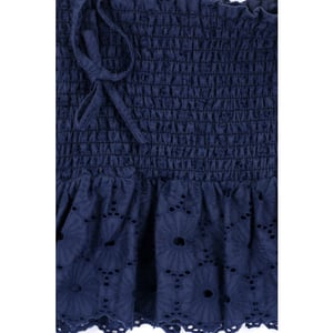Looxs Revolution Broderie anglaise navy top voor meisjes in de kleur