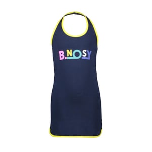 B.Nosy Girls dumbbell dress with dot aop and chest navy