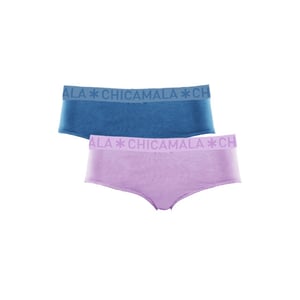 Muchachomalo Meisjes 2-pack hipster effen