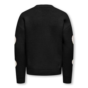 Only Kognaja ls flower pullover knt dessin