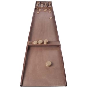 Longfield Games Longfield sjoelbak wedstrijd luxe 200x41 cm incl. stenen homas alternatief