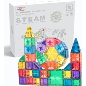 MNTL Magnetic tiles magnetische tegels rainbow 120 stuks