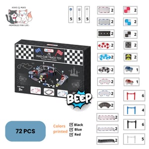 MNTL Magnetische autobaan set 72-delig
