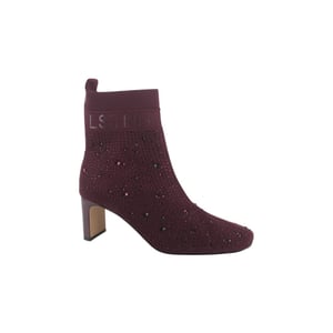 La Strada 2151725-4531 aubergine dames enkellaarzen gekleed