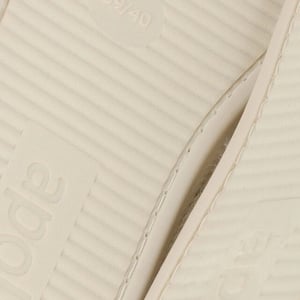 Apollo Dames instap pantoffel vilt off-white