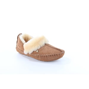Warmbat Barrine cognac dames pantoffel (gesloten hiel)