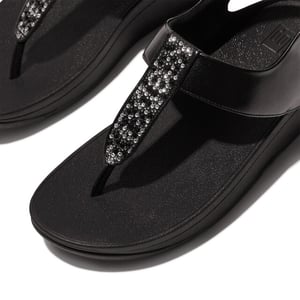 FitFlop Fino crystal-mix t-strap sandals