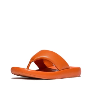 FitFlop Iqushion d-luxe padded leather toe-post sandals