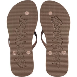 Beachyfeet Teenslipper dames - chocolate