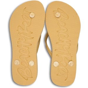 Beachyfeet Teenslipper dames beige/zwart- leopardo