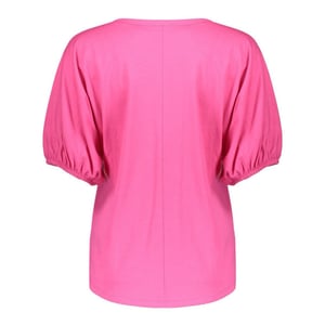 Geisha T-shirt elastic cuffs fuchsia