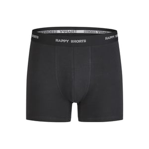 Happy Shorts Heren boxershorts trunks 3-pack zwart/bordeaux rood
