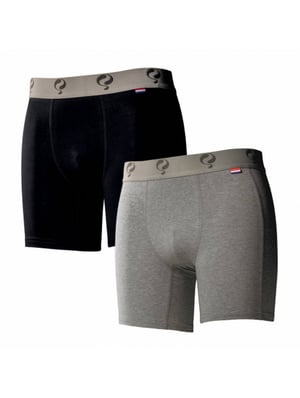 Q1905 Boxer 2-pack black / grey