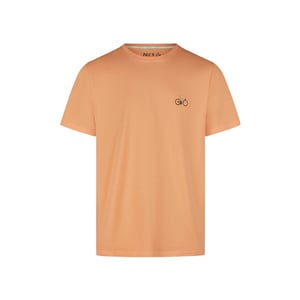Phil & Co Heren shortama korte pyjama set oranje fiets