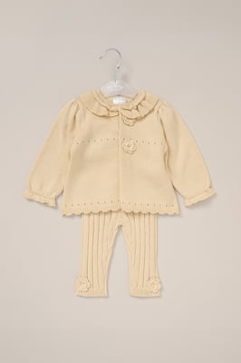 Baby Knit Cardigan and Leggings Set