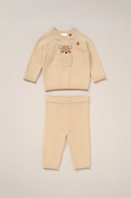 True Knit Cardigan, Trouser Outfit Set