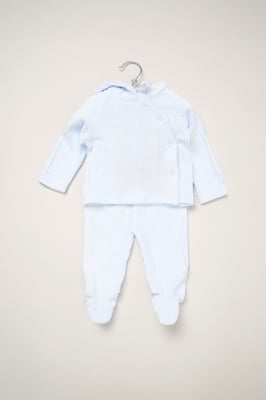 Baby Velour Jacket and Footed Trousers Set