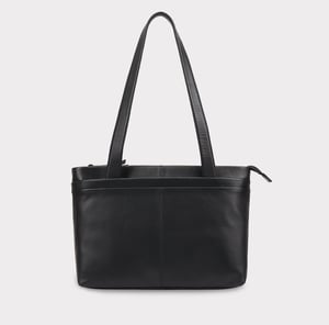Kaija Leather Shoulder Bag in Navy