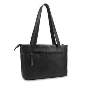 Kaija Leather Shoulder Bag in Navy