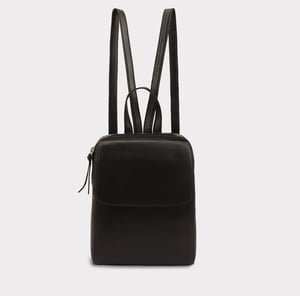 Farit Leather Backpack in Black