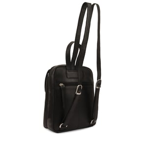 Farit Leather Backpack in Black