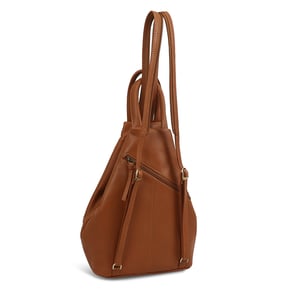 Zue Leather Backpack in Brown