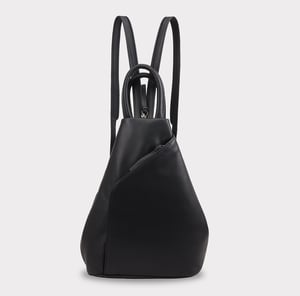 Zue Leather Backpack in Navy