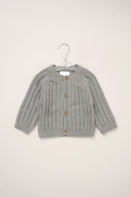 Cardigan with Embroidery Back Detail