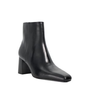 Dune Ladies Panamas - Leather Mid Height Block Heel Ankle Boots
