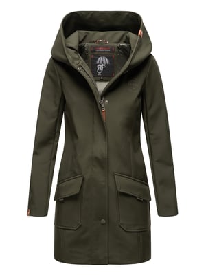 Marikoo dames softshelljas – Mayleen, waterafstotend met capuchon