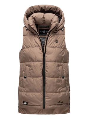 Marikoo dames gewatteerd vest – Zarinaa, licht met afneembare capuchon
