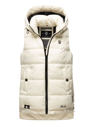 Marikoo dames gewatteerd vest – Zarinaa, licht met afneembare capuchon