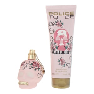 Police To Be Tattoo Art Eau de Parfum 40ml + Body Lotion 100ml Gift Set For Her
