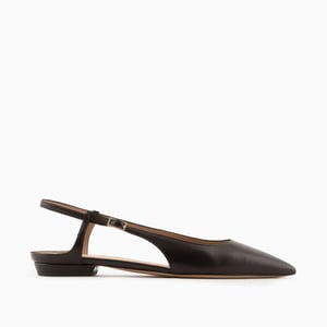 Emporio Armani Slingback Ballerina's voor dames in zwart