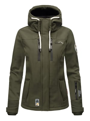 Marikoo dames softshelljas – Kleine Zicke, warm met capuchon & fleecevoering