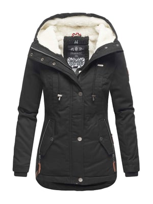 Marikoo dames winterjas met teddyfleece voering & capuchon
