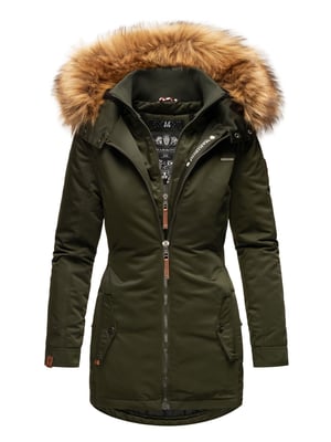 Marikoo dames winterjas – Sanakoo, warm met afneembare bontkraag