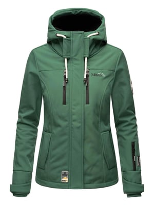 Marikoo dames softshelljas – Kleine Zicke, warm met capuchon & fleecevoering