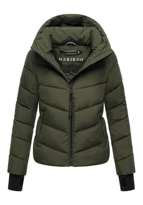 Marikoo dam quiltad jacka Yukanii med huva & feminin passform