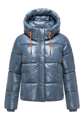 Marikoo dam quiltad vinterjacka Skyraa med huva & glansig design