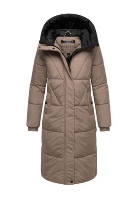 Marikoo dam quiltad vinterkappa Yaskaa med huva & fleecefoder