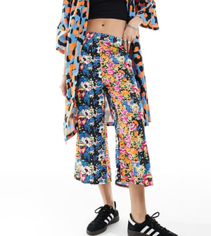 ASOS MADE IN KENYA pull on trousers in floral print