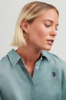 US Polo Assn Jewellery Charlotte Geelgouden Oorbellen