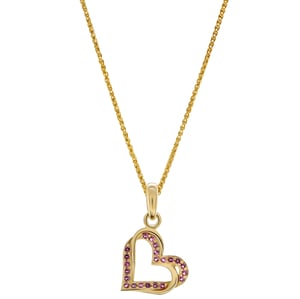 Orphelia 'Cecilia' Dames 925 Sterling Zilveren Set: Ketting + Oorbellen + Ring - Gouden SET-7584/R