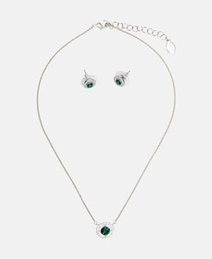 US Polo Assn Jewellery Paula Rhodium Parure