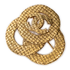 CC Woven Brooch  Broche