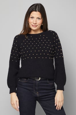 Stud Embellished Jumper