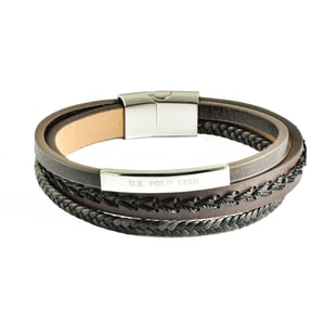 US Polo Assn Jewellery Harrison leren armband