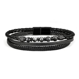 US Polo Assn Jewellery Brandon Zwarte Armband
