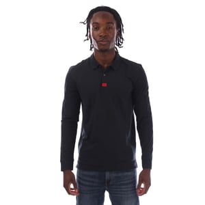 Men's Hugo Deresolo222 Long Sleeve Polo Shirt in Dark Blue